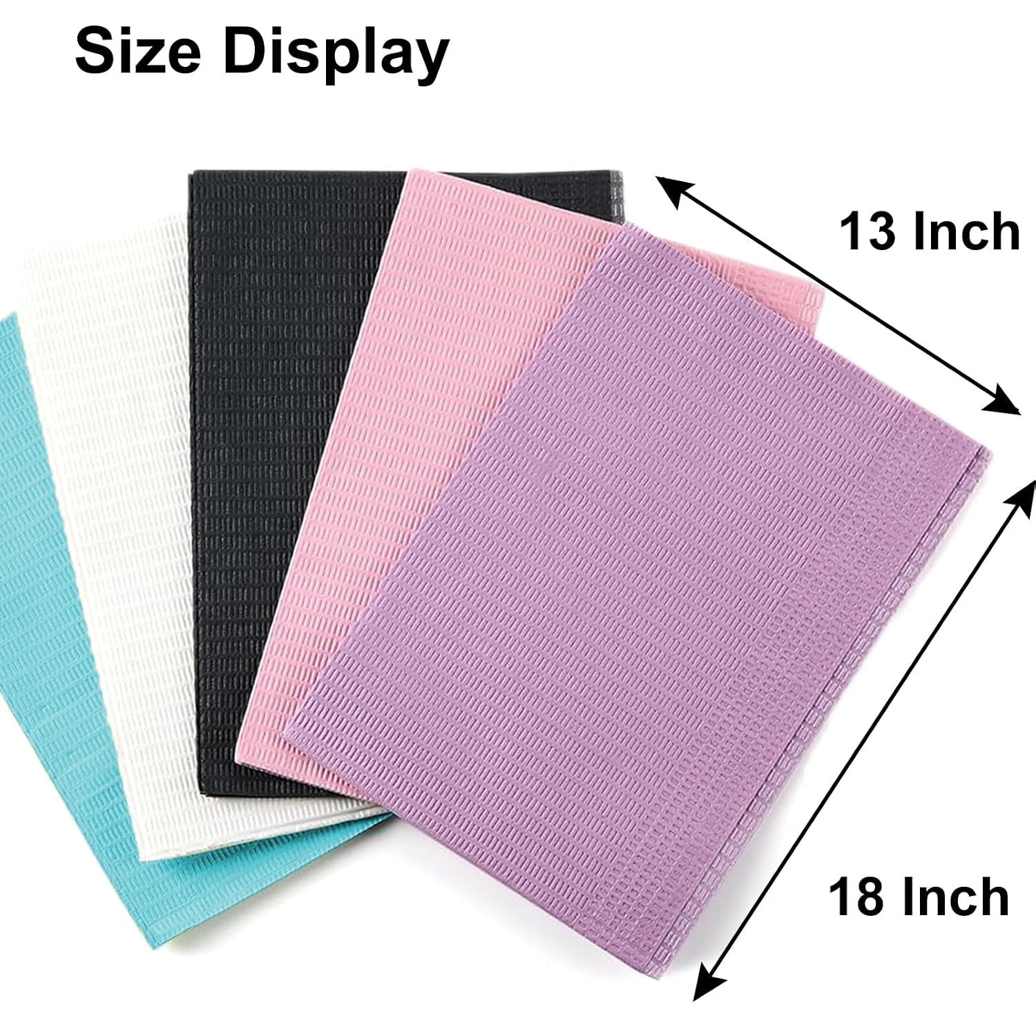50PCS Pink Dental Bibs Nail Mats Table Supplies