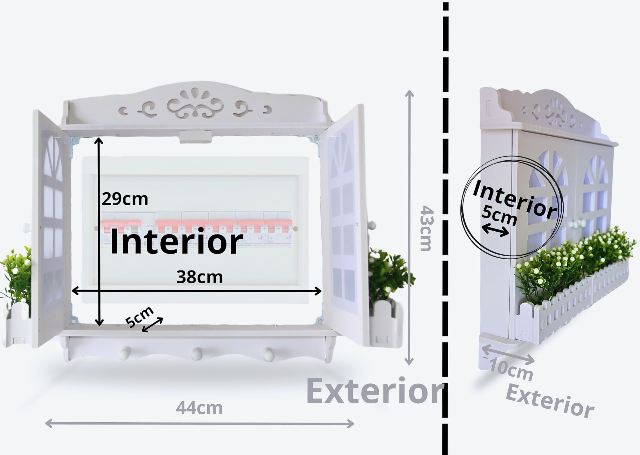 Tapa Cuadro Eléctrico Decorativo. Tapa Contador de Luz Decorativa. Cubre Contadores de Luz. Cubre Cuadro Eléctrico y Llavero. Cubrecontador Tapar Cuadro.
