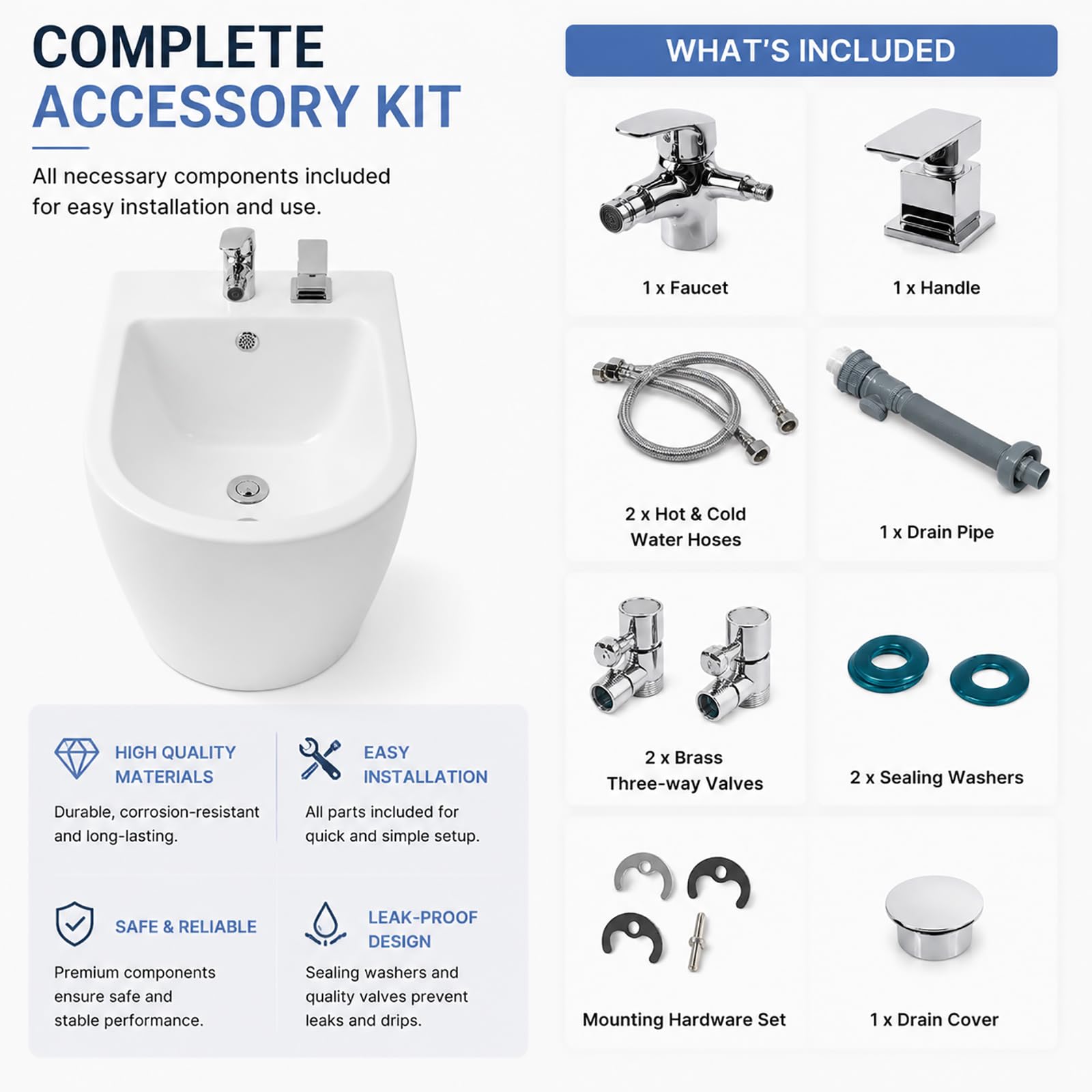 Ceramiczna Umywalka Do Wanny Nasiadowej Z Natryskiem Wody Skierowanym Do Góry, Bidet Do Higieny Osobistej Dla Kobiet, Pielęgnacja Krocza Po Porodzie, Wygodna Umywalka Do Łazienki W Domu