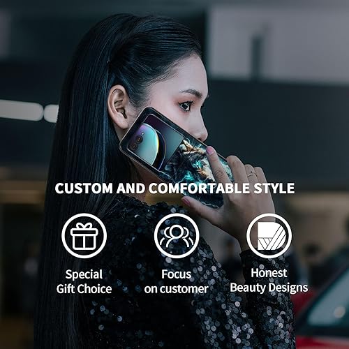 Vista 217 de Funda para Motorola Moto Razr Plus 2023 con protección de pantalla, cubierta trasera de policarbonato duro delgada y ultrafina con patrón de estante