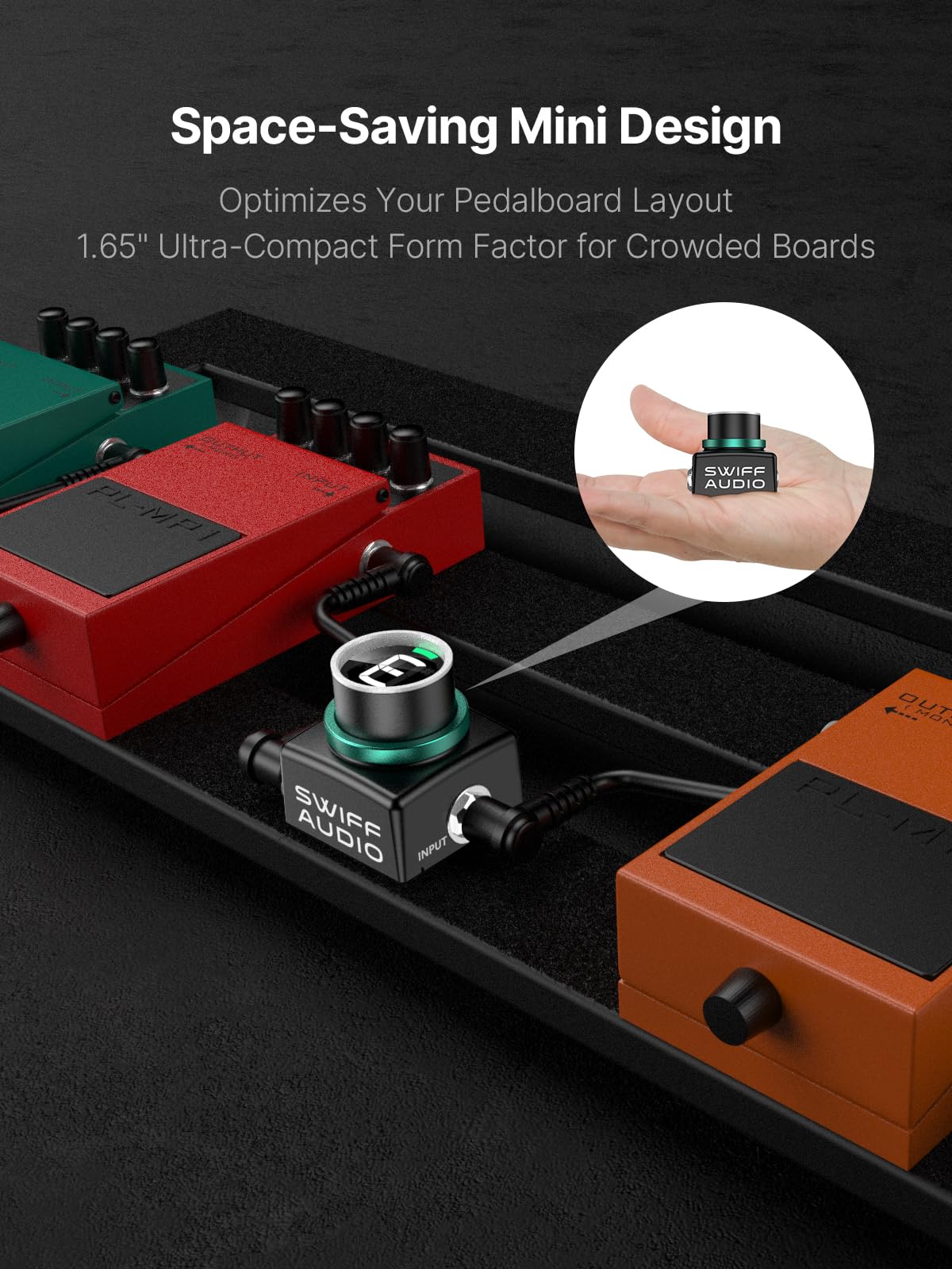 Amazon.co.jp: SWIFF AUDIO C20 ギターチューナーペダル、±0.5セント超