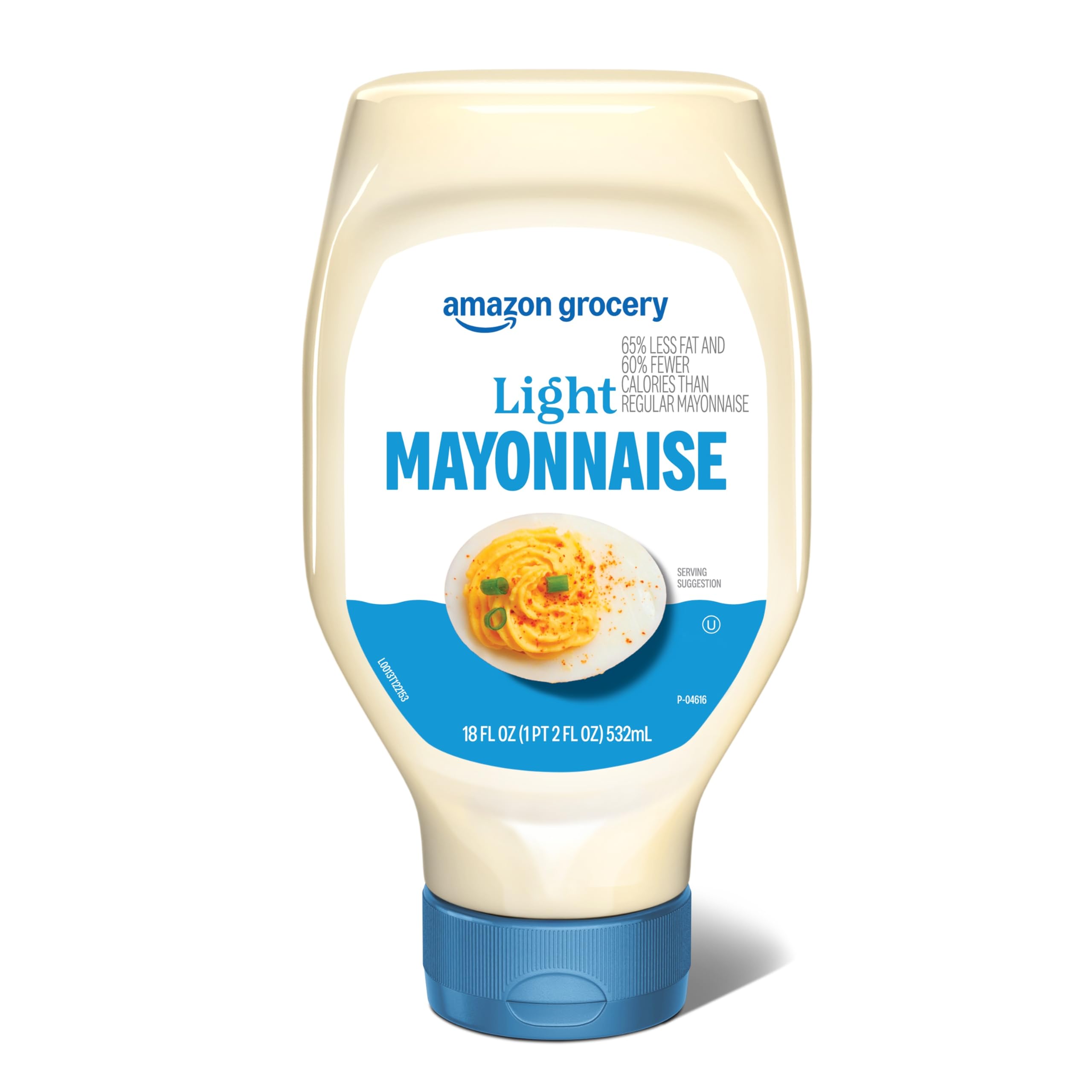 Amazon Grocery, Light Mayonnaise, 18 Fl Oz (Previously Happy Belly, Packaging May Vary)