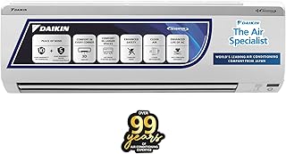 Daikin 1 Ton 5 Star Inverter Split AC (Copper, PM 1.0 Filter, 2022 Model, JTKJ35U, White)