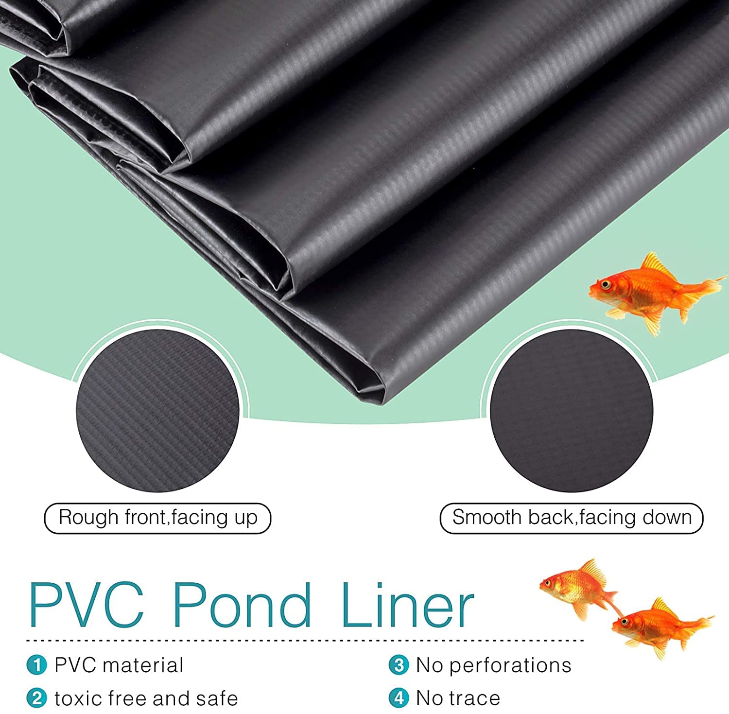 Buy MSYU Pond Liner, 10FT X 7FT, 500D PVC Soft Rubber New Material, 14.