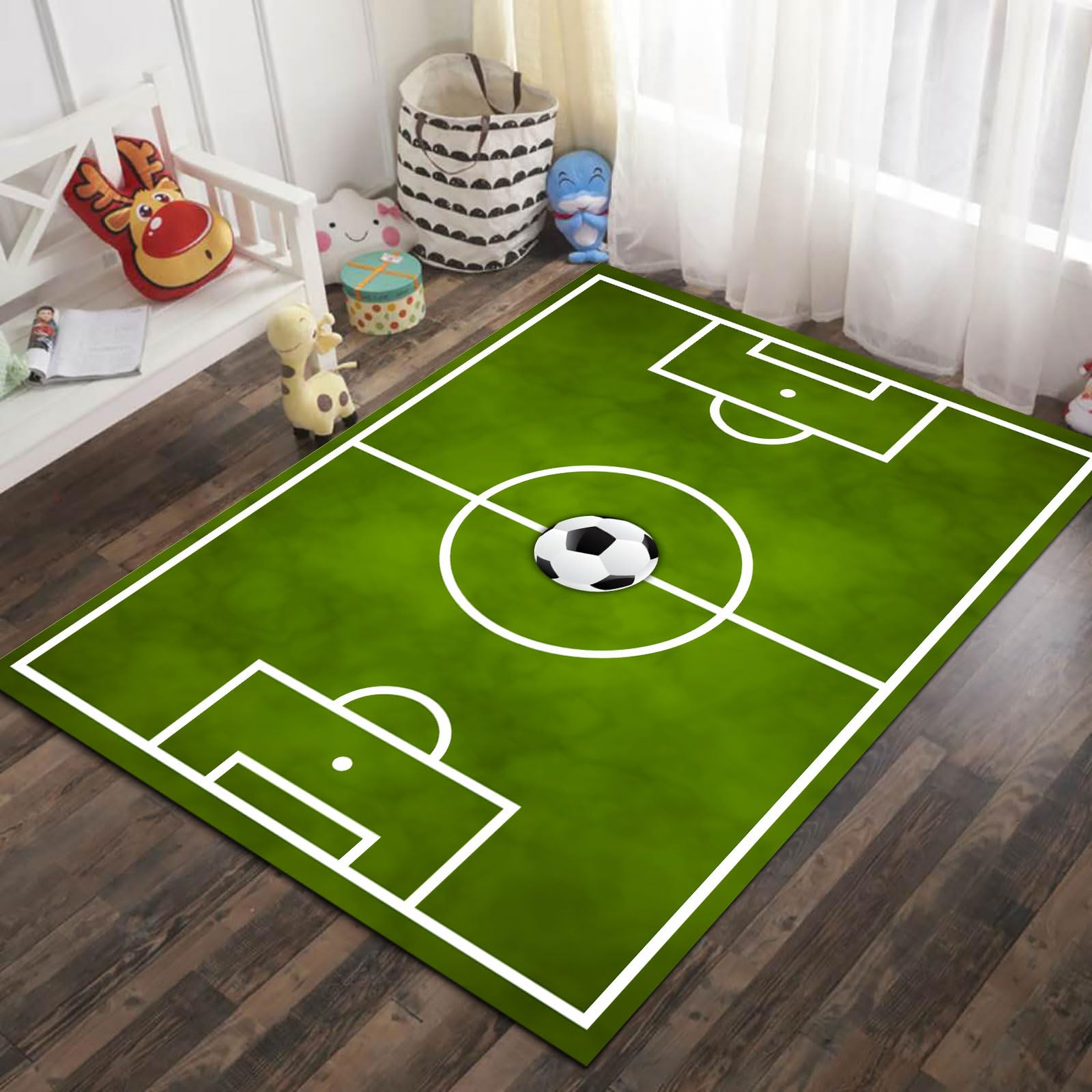 Tapis salon lavable et antidérapant 200 x 290 cm moelleux grand format moderne