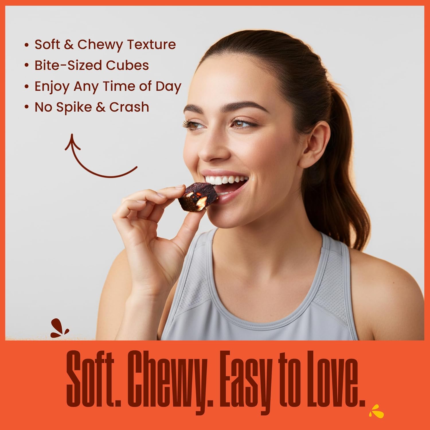 PEPCUBES, Carrot Based Snacks, Cube Bar, Walnut (8 pack), No Sugar Added | High Fiber, Low Calorie, Plant-Based, Gut-Friendly, Gluten Free, Dairy Free, Grain Free, Real Ingredients, Energizing Features for Adults, Vegetarian Friendly | 8 ct, 1.06 oz each