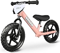 Vista 12 de KRIDDO Bicicleta de equilibrio para niños de 2 años de edad, bicicleta de empuje de 12 pulgadas con placa personalizada