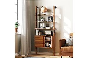 Ladder Bookshelf: Wall-Mounted Storage Solution for Modern Homes