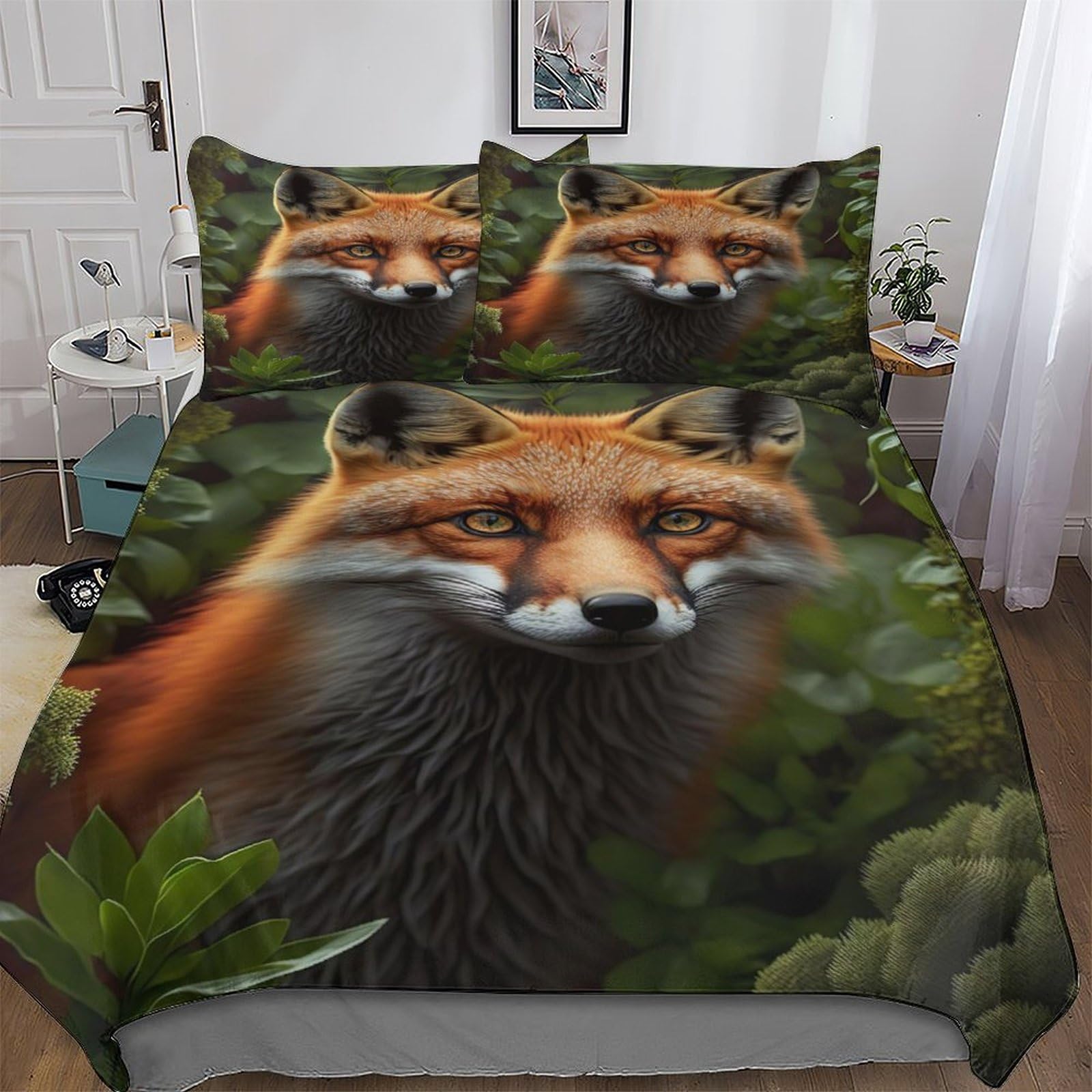 Housse de couette renard douce en microfibre pour des nuits cocooning
