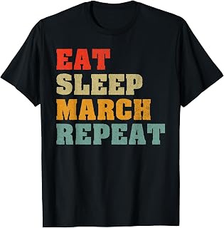 Eat Sleep March Repeat Band Camp T-Shirt
