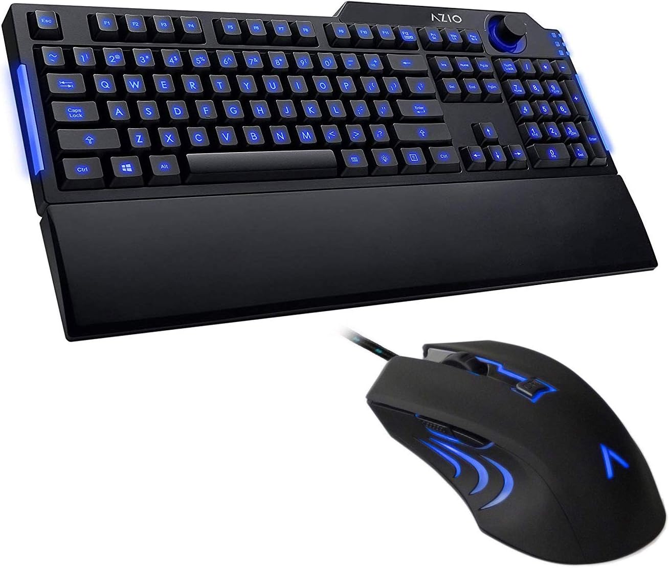 Xceahu AZIO Levetron LED Backlit Gaming Keyboard DPI Adjustment Gaming Mouse Combo