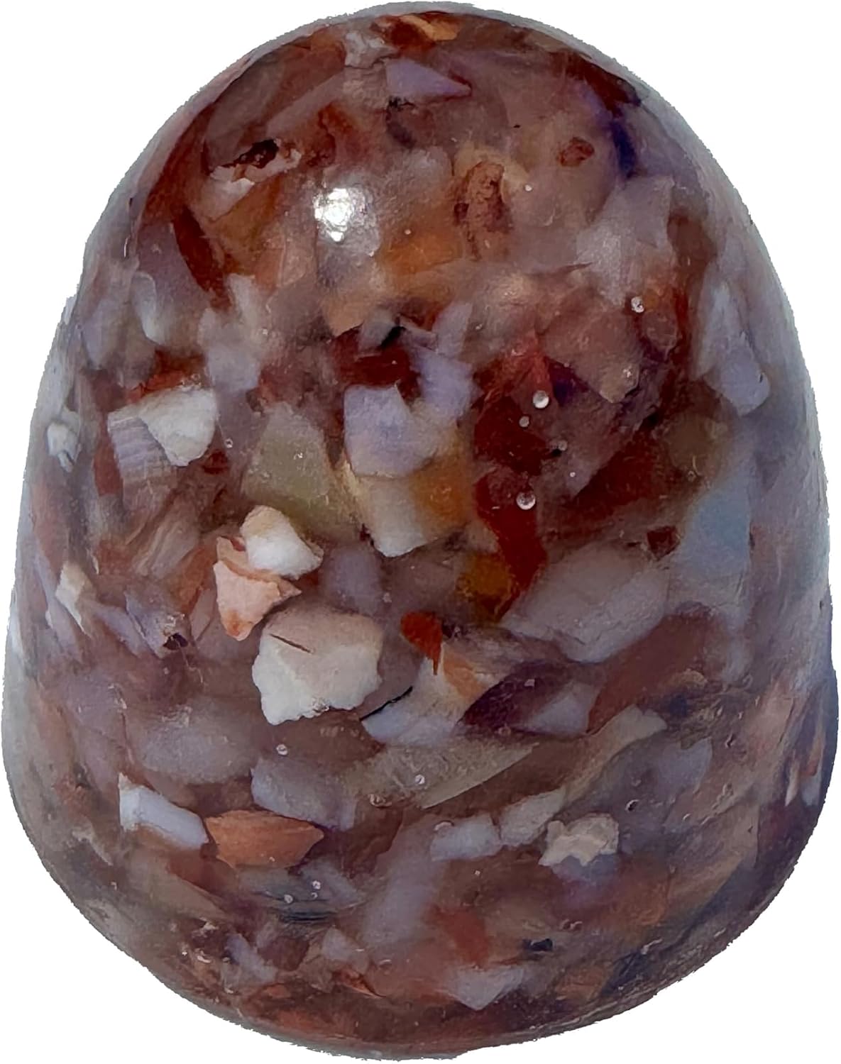 Ruby Kyanite Power Dome Resin Crystal Many Beautiful Ingredients and Colors! pdres(Ruby Kyanite)