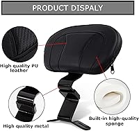 Vista 4 de Respaldo ajustable para el conductor, respaldo ajustable psler para Touring CVO Road Glide Road King Electra Glide Street Glide FLHR FLTRX FLHX FLHT