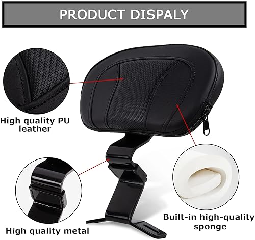 Miniatura 4 de Respaldo ajustable para el conductor, respaldo ajustable psler para Touring CVO Road Glide Road King Electra Glide Street Glide FLHR FLTRX FLHX FLHT