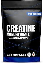 Creatine Monohydrate Powder 500 g, Micronised Quality Creatine Monohydrate with Optimal High-Dose, Pure, 100% Vegan, Laboratory-Tested