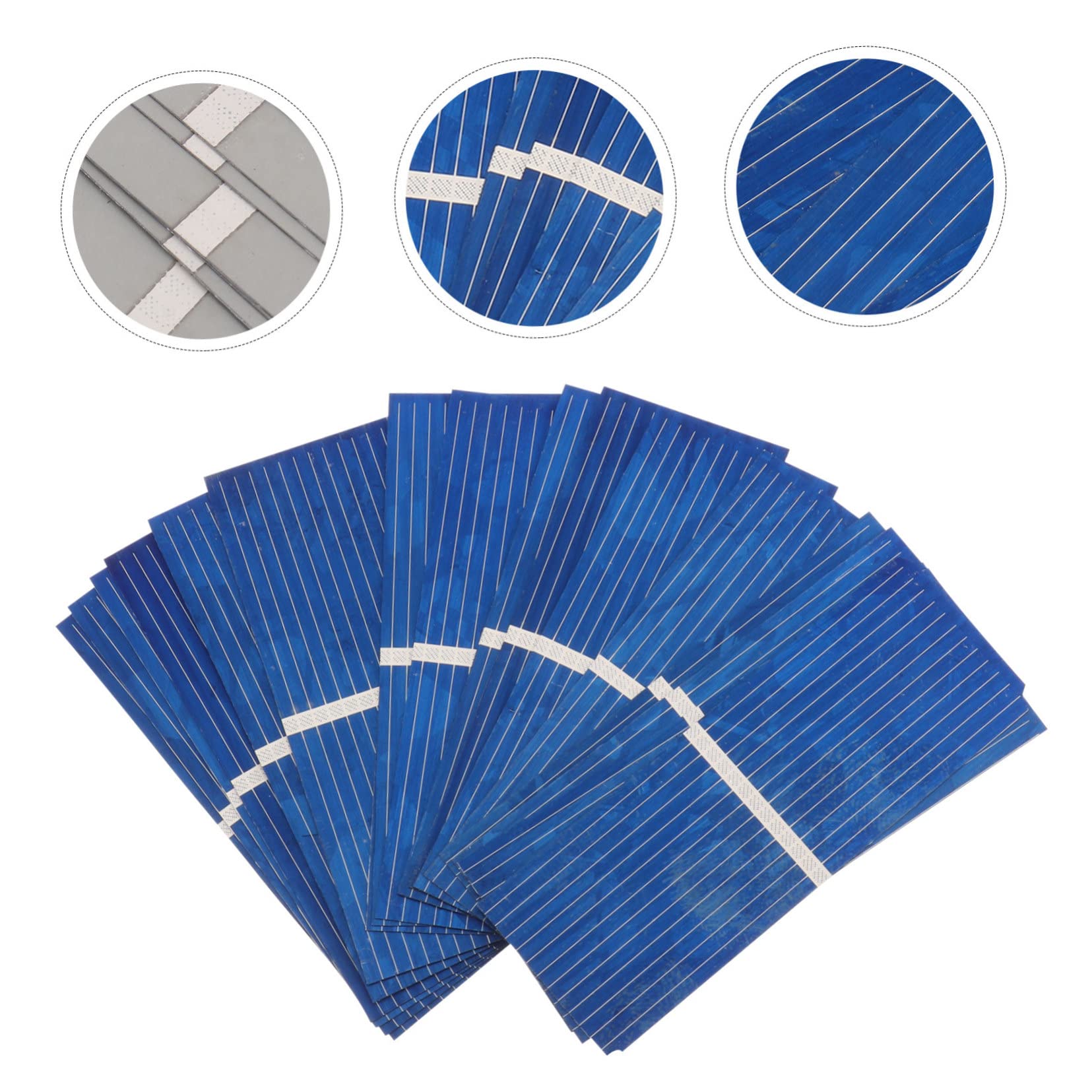 BCOATH 3sets Polycrystalline Solar Cell Portable Solar Panels Charger Easy DIY Kit 100pcs*3