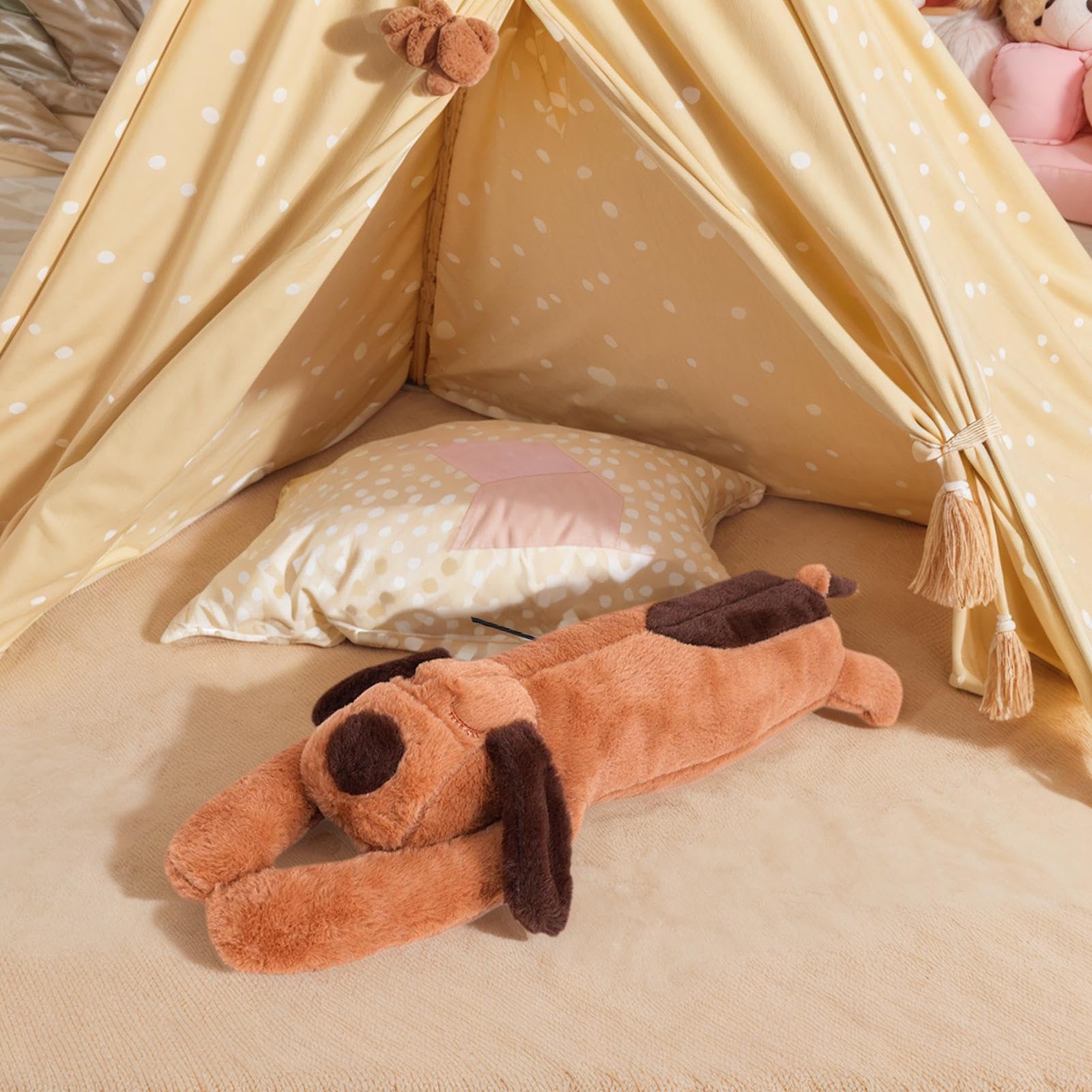 Cuscinetto Riscaldante Peluche Animale Elettrico USB Spegnimento Automatico | Peluche Morbido e Caldo a Forma di Cane Adatto Sia Per Adulti Ragazze Ragazzi Collo Schiena Spalle Pancia Periodo