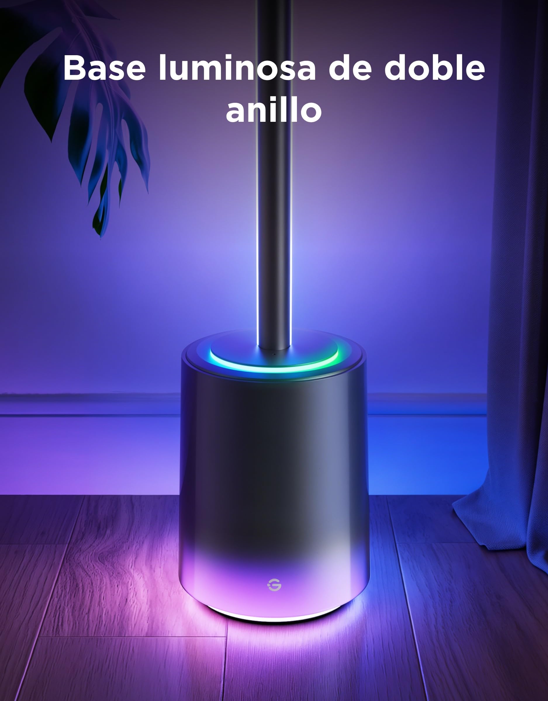 Govee RGBIC Lampara de Pie 3, Luces LED Compatible con Alexa y Matter, 152cm Luce Regulable 2100lm con Control Remoto y APP, Sinc Musica, 82 Modos de Escena, Lampara Salon, Dormitorio y Cama, Negro