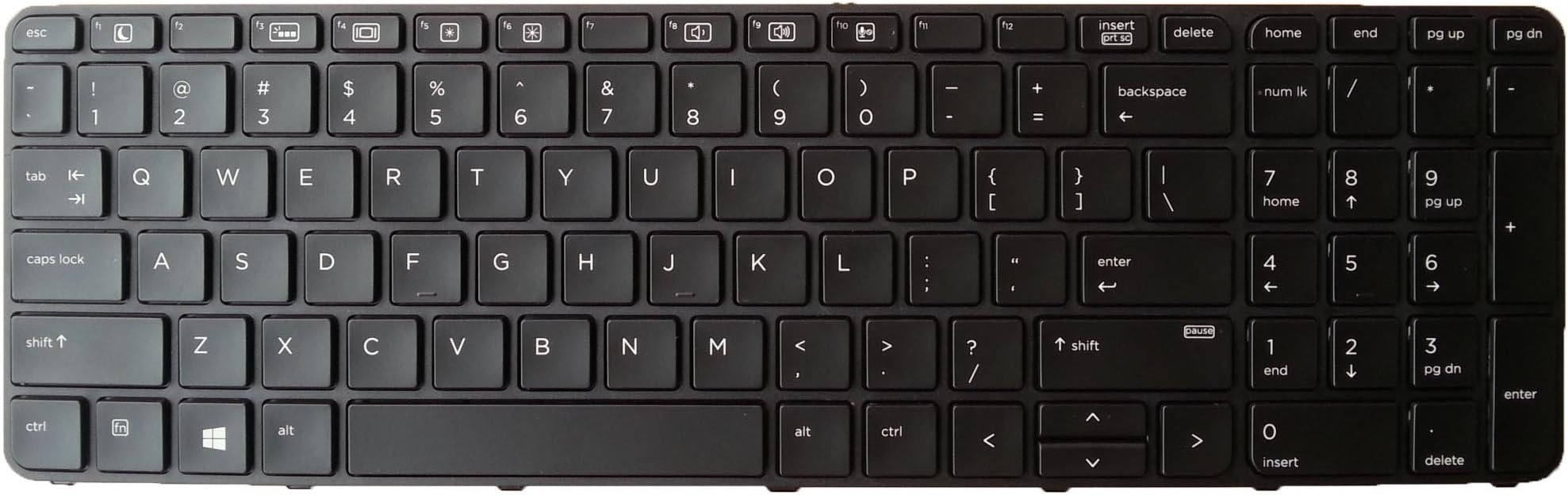 New US Black Backlit Laptop Keyboard with-Frame for HP Probook 827029-001 AEX63U01110 9Z.NCGBQ.301 NSK-CZ3BQ 01 837551-001 Backlight Light Notebook