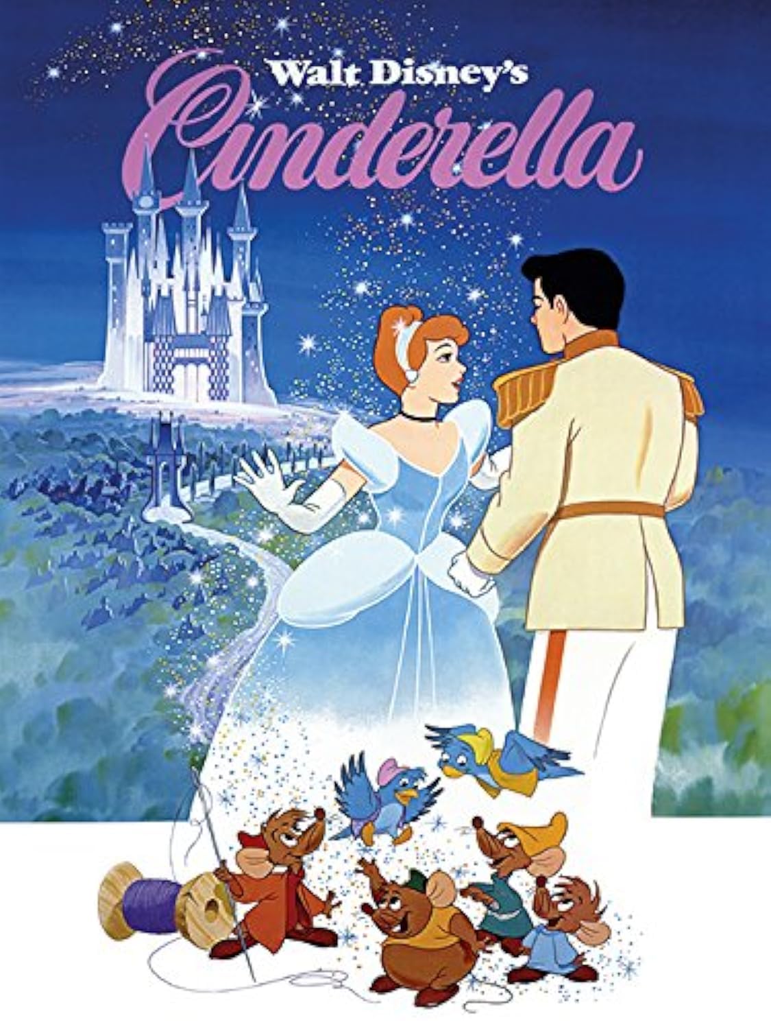 Pyramid International "Cinderella Canvas Print, Multi-Colour, 30 x 40 x 1.3 cm