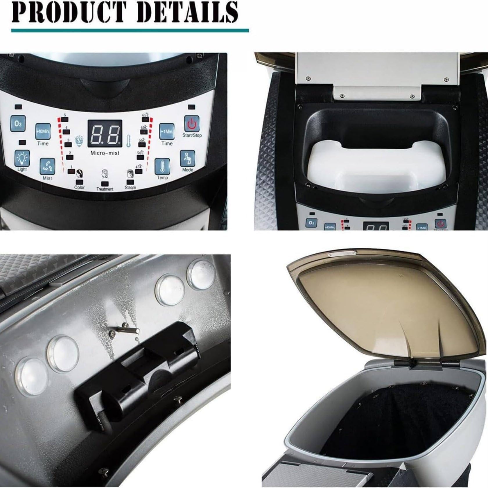 Vaporizador Infrarrojo Profesional 650W O3 Ozone Micro Mist para Cabello