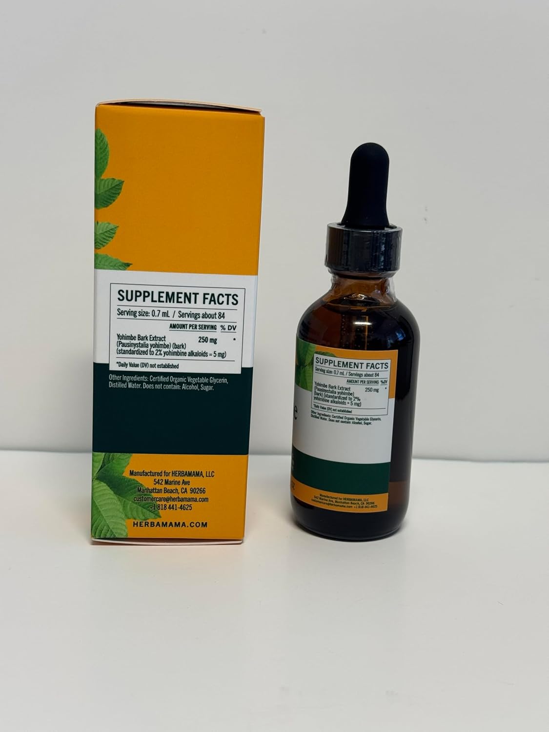 HERBAMAMA Yohimbe Supplements for Men & Women - Vegan Overall Support with Yohimbe Bark Extract - Non-GMO, Alcohol & Sugar-Free Yohimbine Drops, 42-Day Supply - Image 3