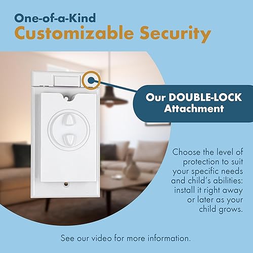 Miniatura 4 de HomeStar - Protector de interruptor de luz de seguridad  Estilo basculante único  Placa de interruptor de luz a prueba de niños  Protección del