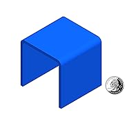 Vista 31 de FixtureDisplays® Seven Riser Combo de 2", 3", 4", 5", 6", 7", 8", cubo de 3 caras, pedestal de plexiglás negro Lucite, accesorios de exhibición