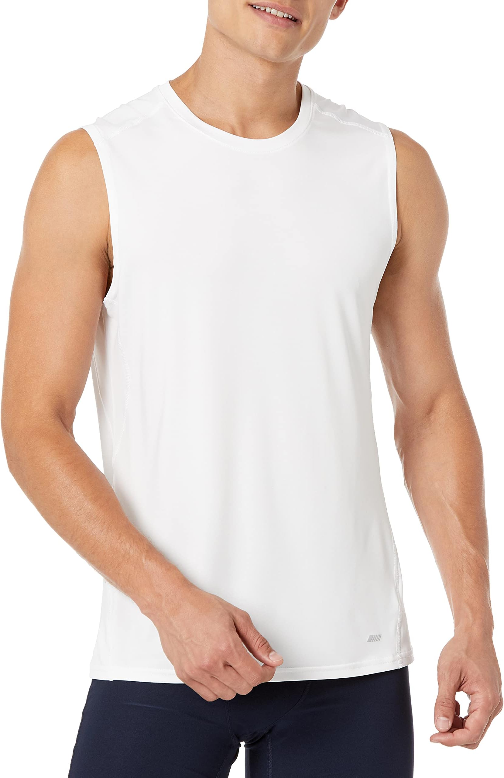 Men's Active Quick Dry Tech Stretch Lightweight Sleeveless Muscle Shirt