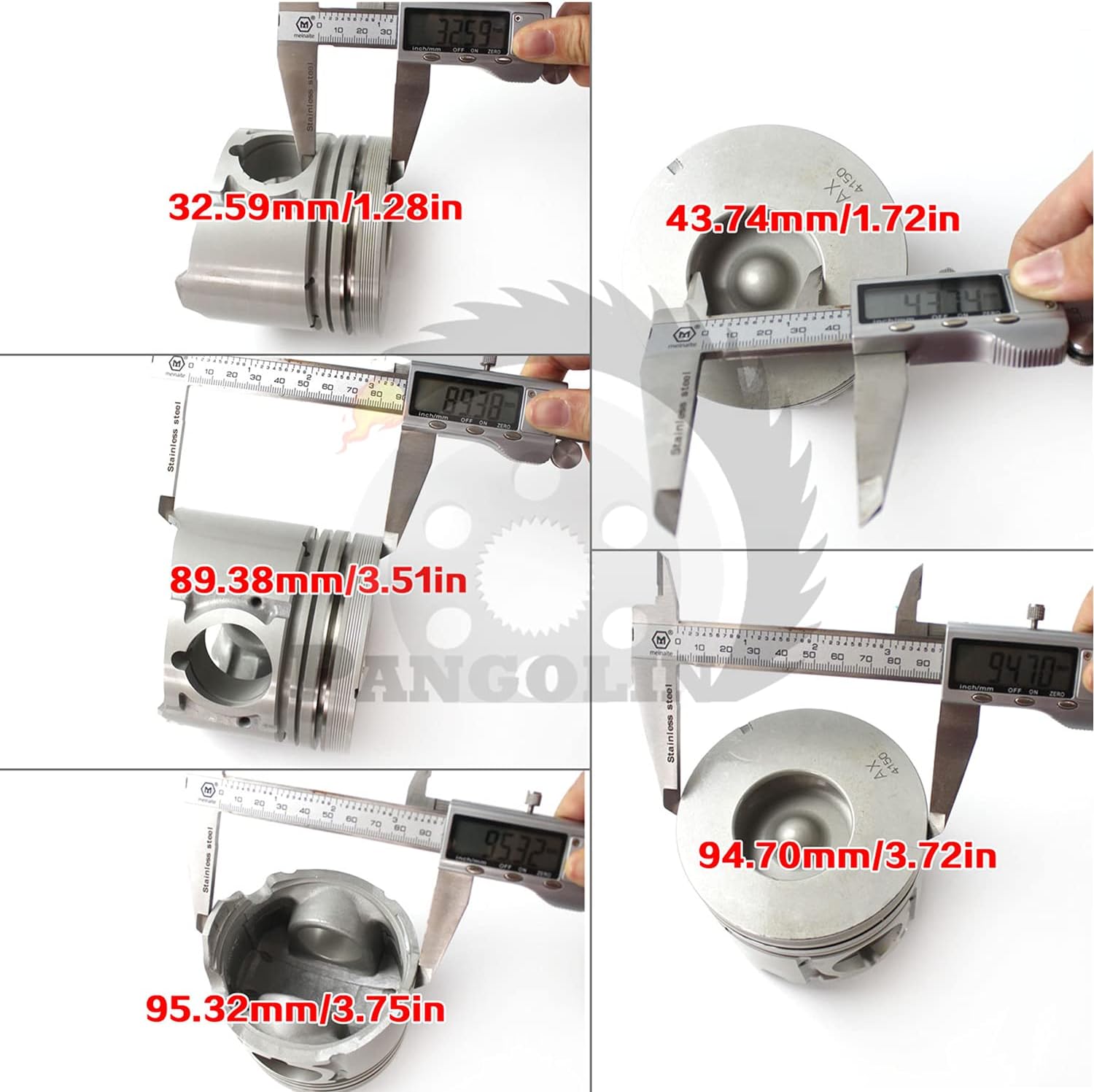 PANGOLIN 4JG1 4JG1T Engine Rebuild Kit for Isuzu Hitachi Takeuchi Case Excavator Mustang Excavator Aftermarket Parts