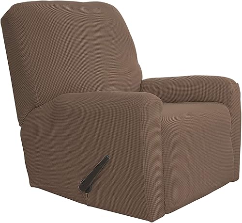 Miniatura 473 de Funda elástica para sofá reclinable de fácil colocación, Tela mezcla de poliéster Algodón, Arena