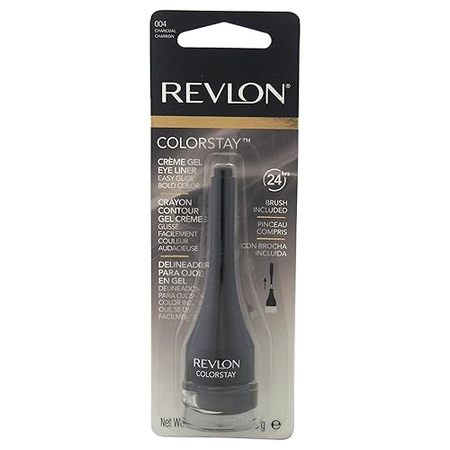 Miniatura 4 de Delineador de ojos en gel Crème de Revlon ColorStay, impermeable, a prueba de manchas, de larga duración con aplicador de pincel de precisión, 001
