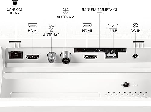 Hisense 32S5Q - QLED Deco Smart TV 32", Artistic Design, Dolby Atmos, Morandi White, Central Stand with Style - 5