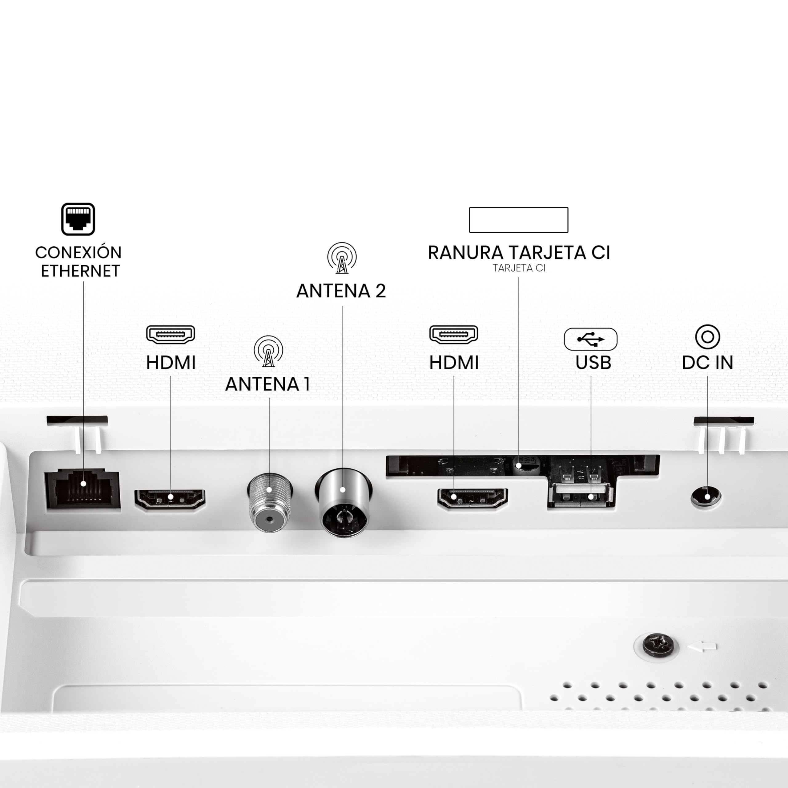 Hisense 32S5Q - Hi-QLED Smart TV 32 Pulgadas, Lifestyle TV, Diseño Artístico, Gallery Color, Dolby Atmos, Diseño Versátil, Modo Arte, Peana Moderna, Share to TV