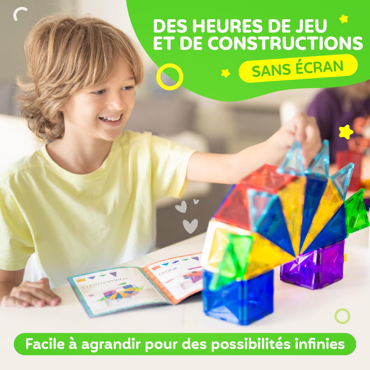 Magneo 80 Blocs De Construction Magnétiques – Aimants Puissants, ABS Sans BPA, Dès 3 Ans, Marque Allemande