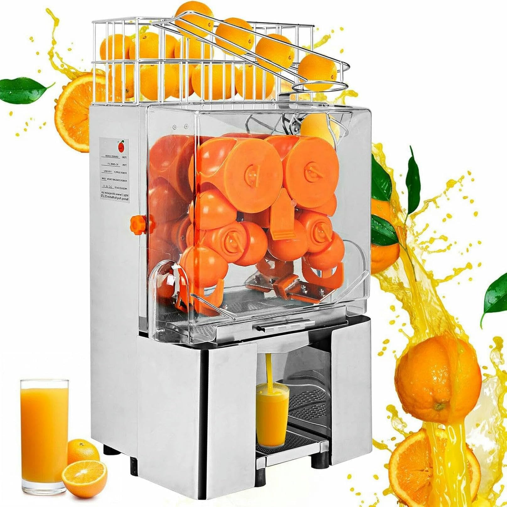 MYUYEE 120w Automatic Slow Masticating Juice Extractor, Commercial Orange Juicer Machines