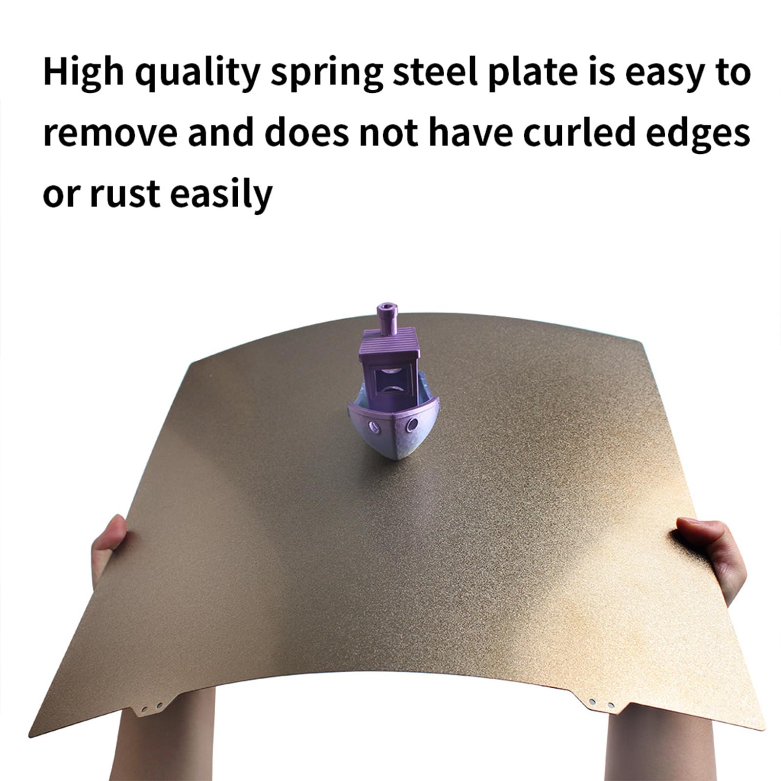 Seitliche 430 x 430 mm, pulverbeschichtete flexible Platte, Befestigung für verbesserten 3D-Druck, hohe Haftung, Druckbett