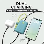 Nimble Champ 10000 mAh 20W PD Batterie Dual USB-C Shorebreak Bleu
