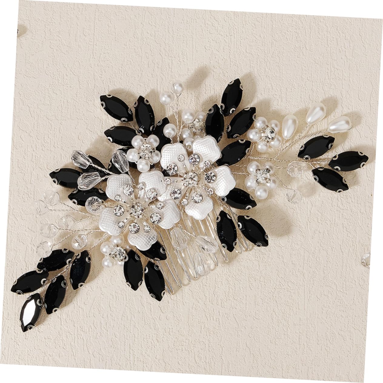 Didiseaon 3 Piezas Peine De Flores De Accesorio De Boda Adorno Para El Pelo De La Boda Decoración Del Cabello Para La Peinetas Para Peine De Pelo Exquisito Pedrería