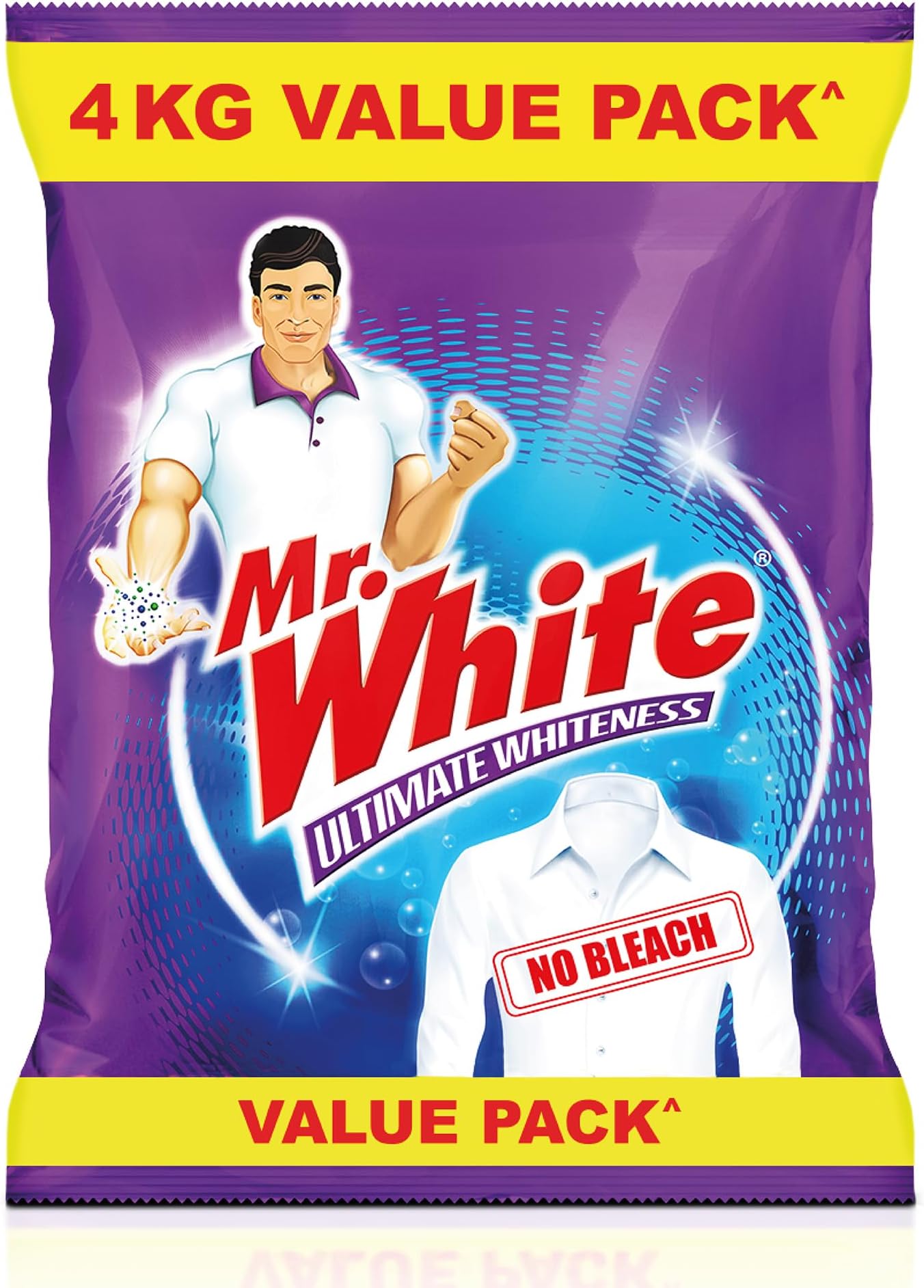 - Detergent Powder 4 Kg Value Pack | Whiteness Boosters Gives Ultimate Whiteness | No Bleach Formula Keeps Coloured Clothes Bright And Safe | For Bucket Wash & Top Load Washing Machines
