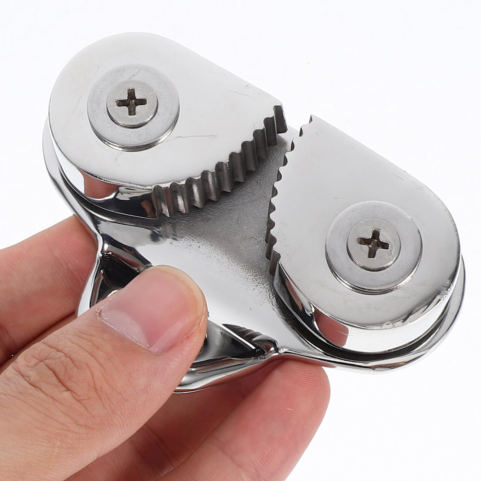 POPETPOP Strozzascotte con Ingresso Svasato in Acciaio Inossidabile Accessorio Essenziale Resistente alla Corrosione per Gestione Corda per Barca a Vento e Kayak