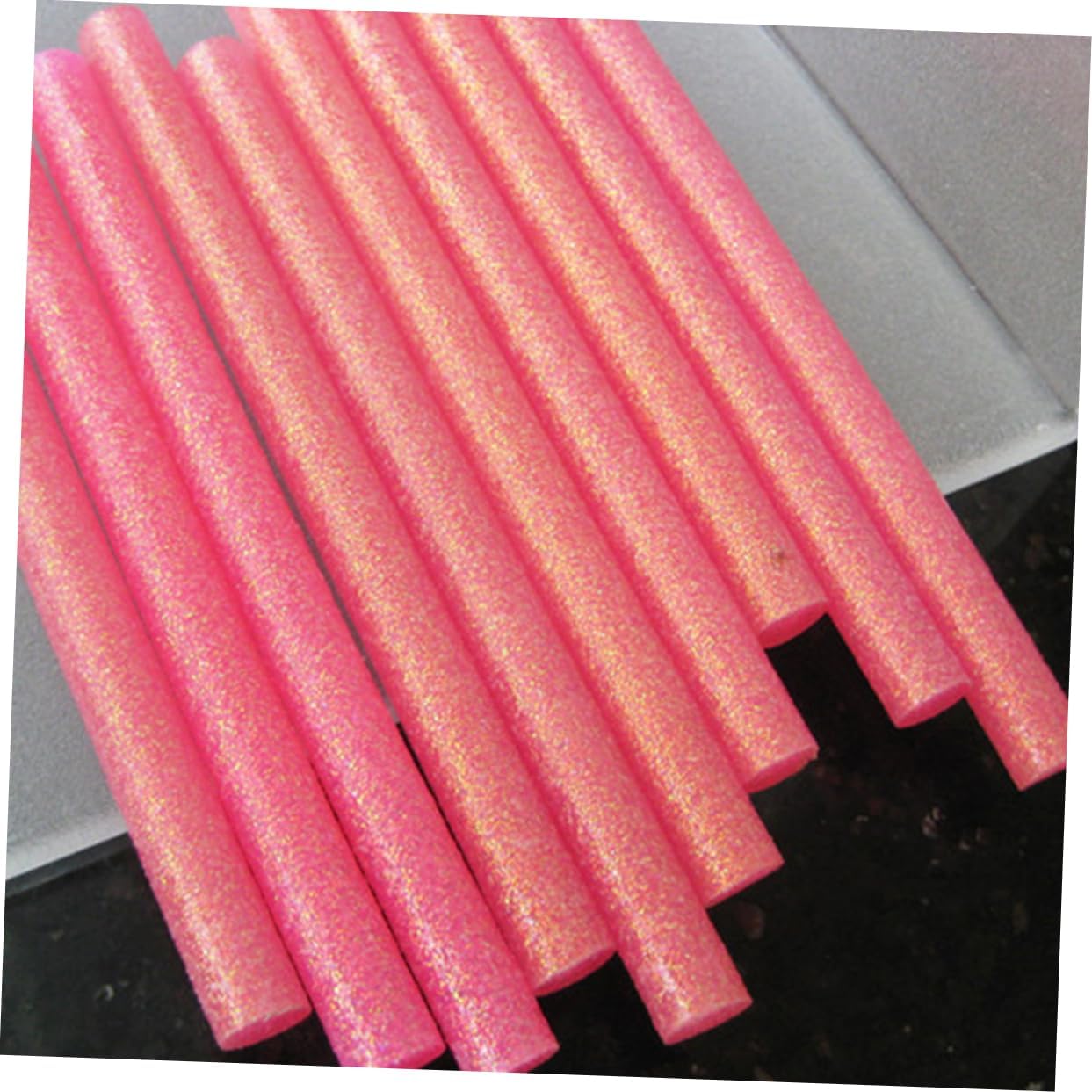200pcs Glitter Glue Sticks Hot Melt Strips Decoupage Glue for Arts Craft DIY Random Color