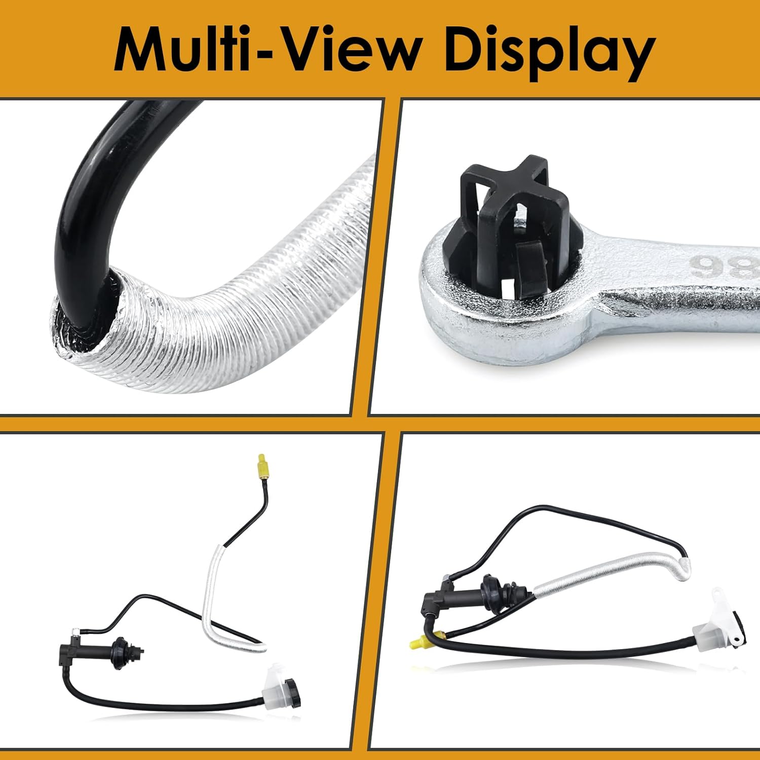 Prefilled Clutch Systems Clutch Master Cylinder Line compatible with 1995-2011 Ranger Explorer 2.3L L4 2.5L L4 3.0L V6 4.0L V6