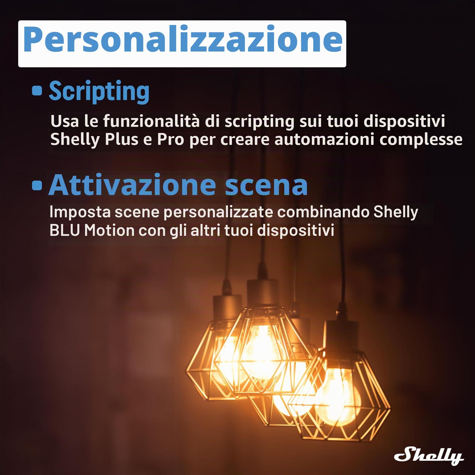 Shelly BLU Motion - Sensore di Movimento e Luminosità Bluetooth, Risposta Immediata, Domotica, Alexa e Google, Gateway Richiesto, Attivazione Scene, Rilevamento fino a 9 metri