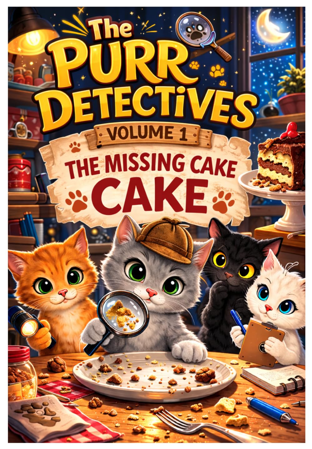 The Purr Detectives (volume 1 in color): The Missing Cake
