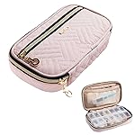 BAGSFY Pill Organizer Case 2 Times a Day- Weekly Medicine Organizer Travel Pill Box with Removable 7 Day Medicine Case Container for Fish Oil, Vitamin, Supplement