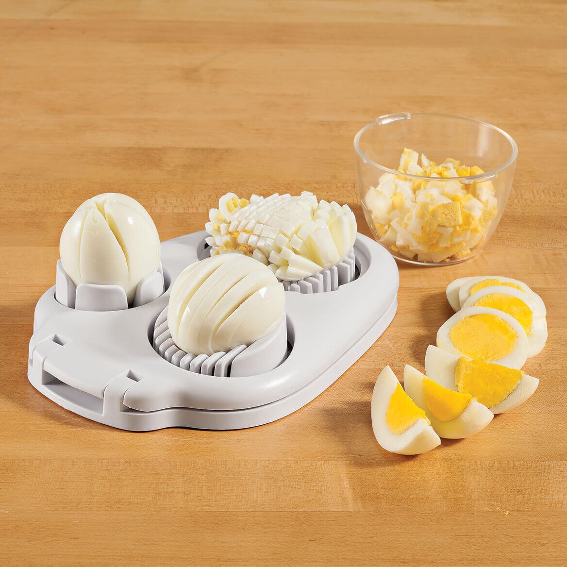 Blue Egg Slicer for Boiled Eggs Stainless Steel Strawberry Slicers