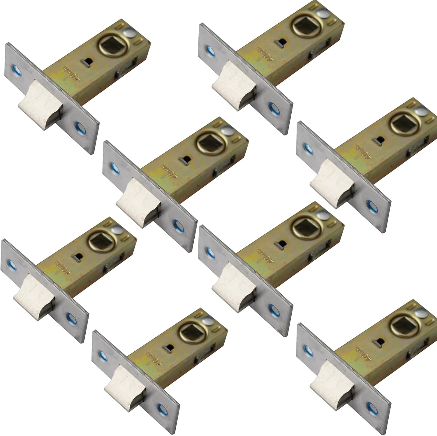 40mm Flat Tubular Mortice Latch in Stainless Steel for Sprung Lever Handles