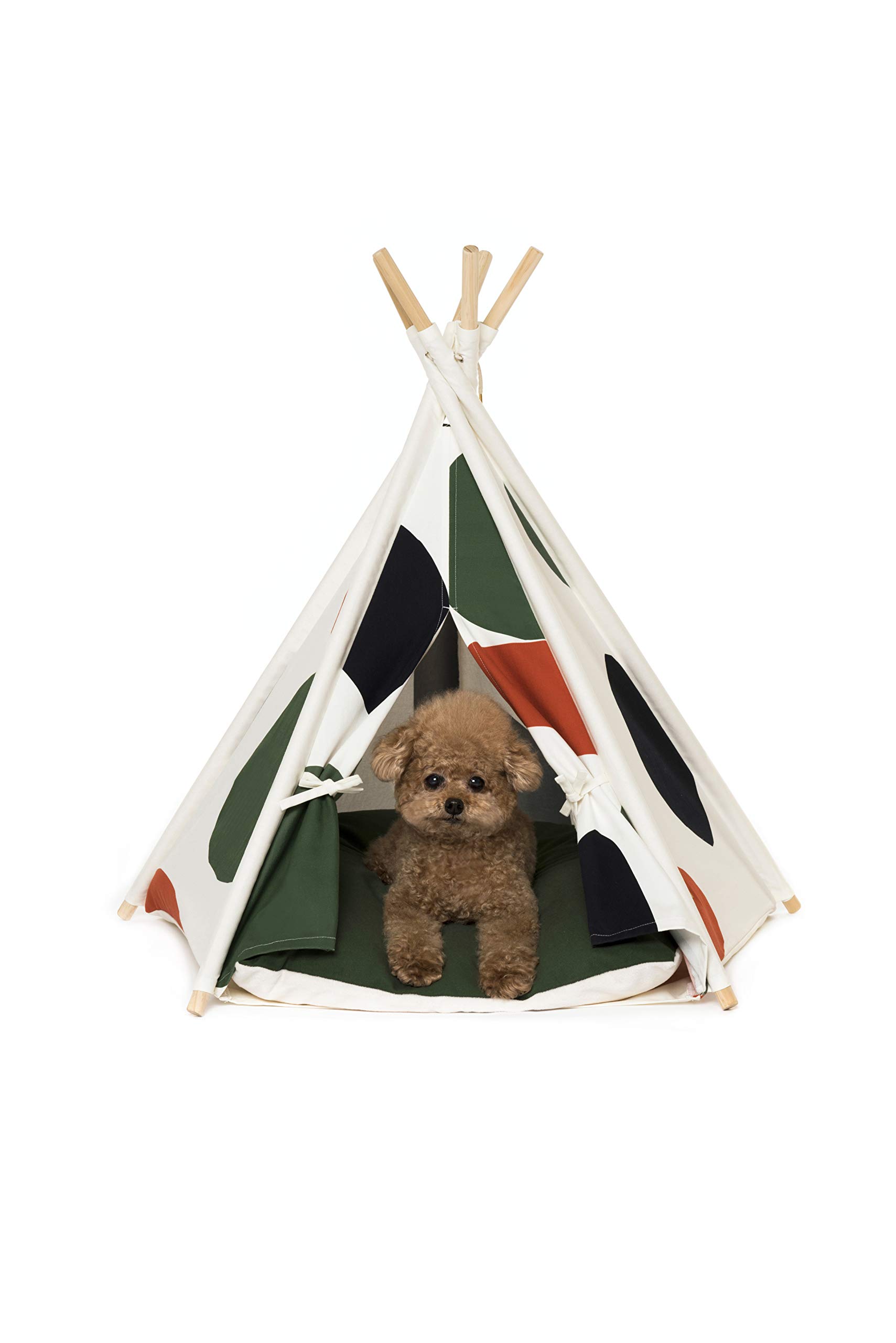 Amazon | HUTS AND BAY ティピーテント かわいい柄 クッション Amazon | HUTS AND BAY ティピーテント かわいい柄 クッション
