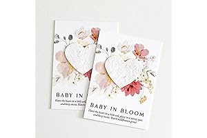 Custom Plantable Seed Paper Hearts for New Moms: Green Thumb Greetings